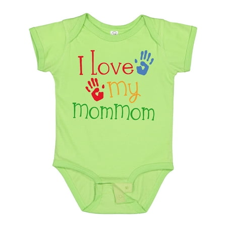 

Inktastic I Love My MomMom Gift Baby Boy or Baby Girl Bodysuit