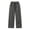 Black, variant on Womens Striped Wide Leg Pants High Waist Drawstring Casual Vacation Lounge Trousers Black Free Size