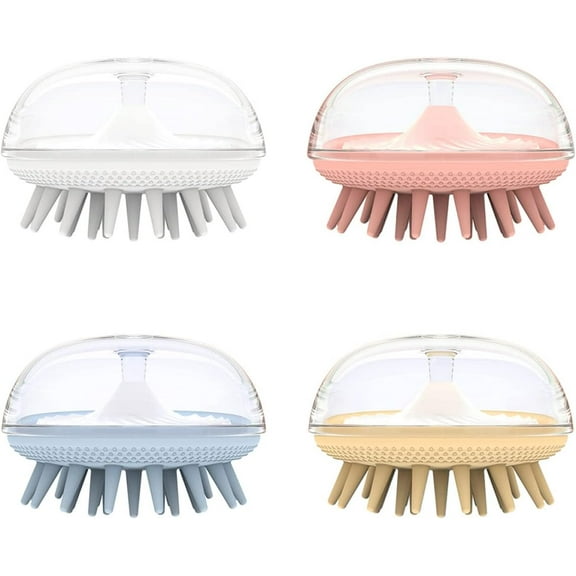 Shampoo Brushes 4pcs Hair Washing Massage Brush Practical Reliable Bath Hair Brush Head Massager Hair Washing Massager