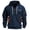 Navy, variant on Flag Print Zip-Up Hoodie for Men, Big & Tall Casual Pullover for Sports, Fall Spring Patriotic Streetwear,Gray,XL