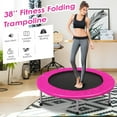 thumbnail image 2 of Costway 38'' Rebounder Trampoline Adults and Kids Exercise Workout w/Padding & Springs, 2 of 12