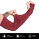 thumbnail image 2 of Fotbe Christmas Red Snowflakes Mangas para Brazos con Protección Solar UV- Cubrebrazos para Tatuajes – Mangas Deportivas Refrigerantes UPF 50 para Hombre y Mujer, 2 of 7