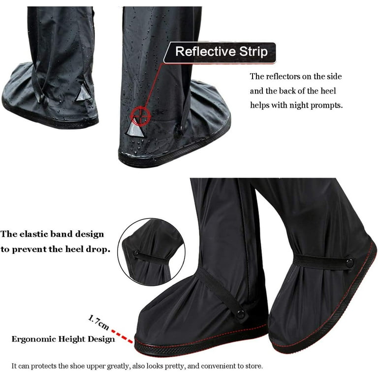 Dearhouse Waterproof Rain Boot Shoes Covers Foldable Reusable Slip