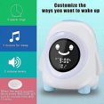 thumbnail image 3 of Kids Alarm Clock, Wake Up Light 5 Colors 5 Sounds Night Light Table Lamp Bedside Lamp Digital Alarm Clock, 3 of 5