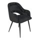 thumbnail image 3 of Juego 2 Sillas Galerias El Triunfo Terciopelo Con Descansabrazos Diseño Bolas En Orilla Negro, 3 of 5