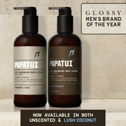 Papatui Men's Fast Absorbing Body Lotion, Lush Coconut, 11.5 oz