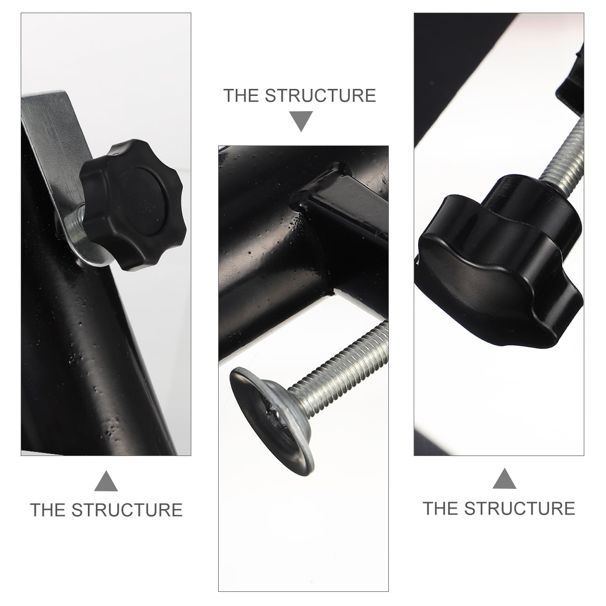 Masteelf 2pcs Patio Umbrella Clamp Deck Umbrella Stand Outdoor Adjustable Holder Clip
