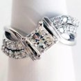 thumbnail image 3 of 1ct Princess Cut AAA Cz Handmade Band Women's 925 Silver Engagement Ring Sz 6-10, 3 of 6