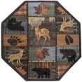 thumbnail image 3 of Novelty Area Rug (5'3'' Octagon) Lodge Multi-Color Indoor Octagon Easy to Clean, 3 of 5