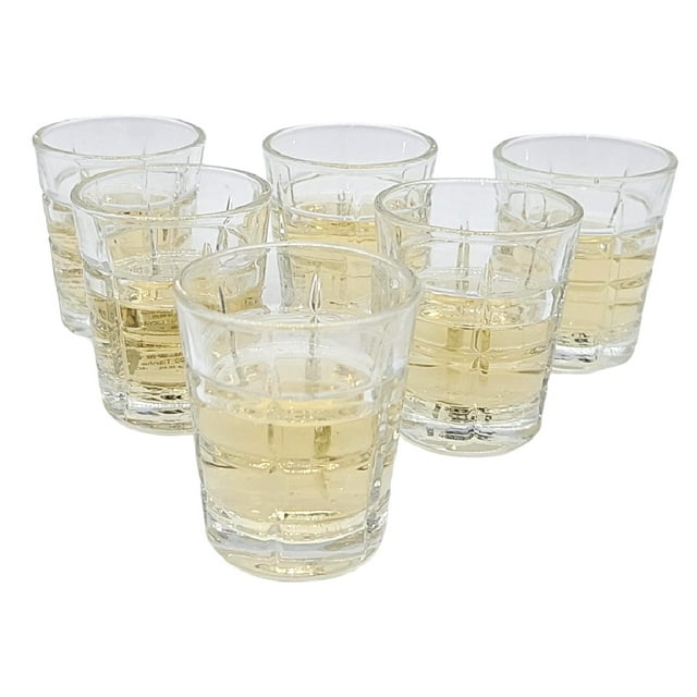 Vasos tequileros RD Royal Cook Transparente de Cristal 6 piezas
