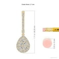 thumbnail image 2 of ANGARA Natural Diamond Cluster Teardrop Earrings in 14K Yellow Gold for Women (Size-2.7mm| Color-I-J| Clarity-I1-I2) | April Birthstone, Anniversary, Jewelry Gift for Women | Natural Diamond Earrings, 2 of 6