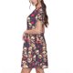 thumbnail image 2 of Balery Skull rock music record Vestidos sueltos de manga corta para mujer, vestidos de verano 2025, vestidos casuales de corte A con vuelo., 2 of 6