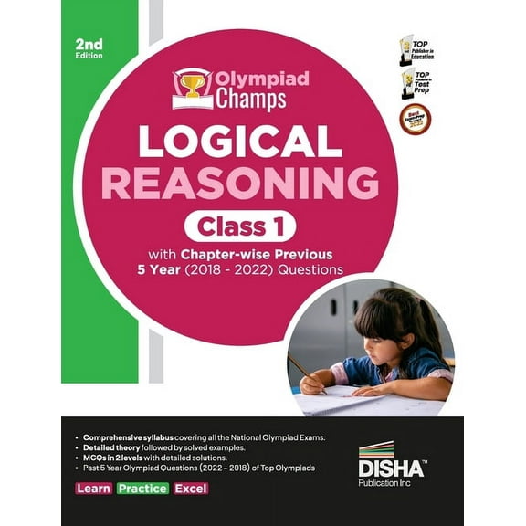 Olympiad Champs Logical Reasoning Class 1 with Chapter-wise Previous 5 Year (2018 - 2022) Questions 2nd Edition Complete, (Paperback)