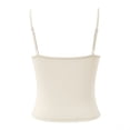 thumbnail image 6 of WEIWEN Women's Tank Tops Adjustable Spaghetti Strap Tank Top for Women Basic Sleeveless Camisole Shirts Slim Fitted Workout Going Out Tops Beige, S, 6 of 7
