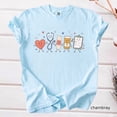 thumbnail image 3 of Nurse Doodle Shirt Back To School Gift, Nurse Life School Nurse Shirt, PICU Healthcare Worker Gift, 3 of 6