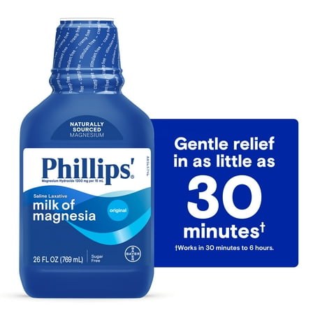 Phillips' Milk of Magnesia Liquid Laxative, Original, 26 fl oz