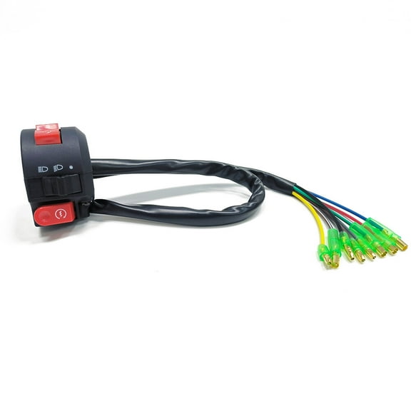 Starter Kill Switch Assembly with Light Control Compatible for Honda ATC200E/ES/M/S/R, ATC110/125/185/200 ATV Models - Ignition Key Replacement, Electrical Starter System Part