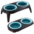 thumbnail image 5 of Comedero plegable para mascotas Pets At Play petatplaycollapfeeder Doble tazón Lavavajillas portátil seguro, 5 of 5