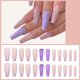 thumbnail image 3 of Uñas postizas, uñas postizas a presión, cobertura total, uñas tipo ataúd para mujeres y niñas (3 cajas, 24 piezas cada una) 1095, 3 of 6
