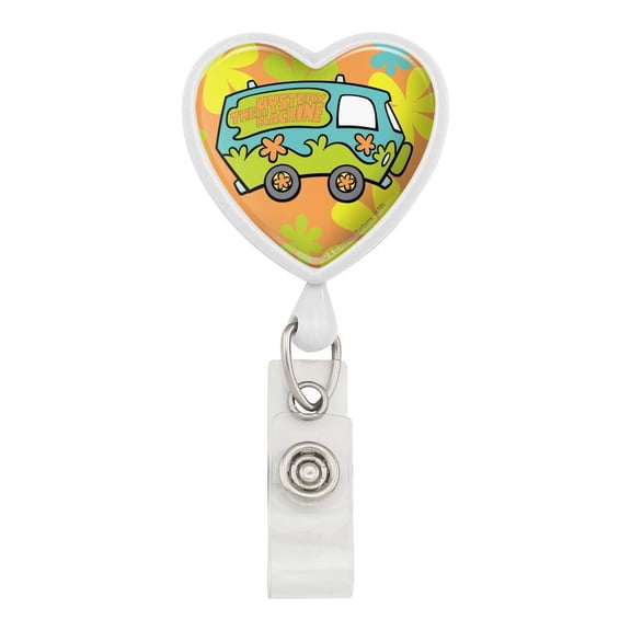 Scooby-Doo The Mystery Machine Heart Lanyard Retractable Reel Badge ID Card Holder