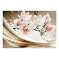 thumbnail image 3 of Tiptophomedecor Floral Wallpaper Wall Mural - Waves Of Magnolia, 3 of 4