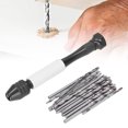 thumbnail image 1 of ANGGREK Hand Drill Bits Set,49Pcs/Set Hand Drill Bits Set High Speed Steel ABS Twist Drills Bit For Wood Plastic Rubber,Hand Drill Modeling Bits, 1 of 8