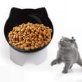 thumbnail image 4 of s inclinados de 15  degree para gatos, estación de alimentación con soporte, plato antideslizante, de agua para gatos de , Cuenco negro Colco  Dispensador de cuencos para mascotas, 4 of 7