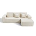 thumbnail image 2 of PARKWELL 108" Oversized Modular Sectional Sofa – Modern L-Shaped Upholstered Cloud Couch with Deep Seating,Corduroy Sofa for Living Room Bedroom,No Assembly Required,Beige, 2 of 11