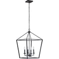 thumbnail image 2 of Craftmade 52936-FB Flynt 4 Light 19" Wide Taper Candle Pendant - Black, 2 of 2