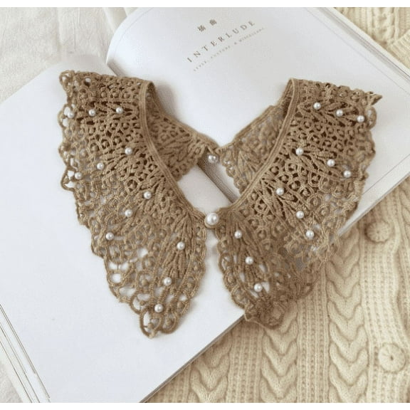 Ladies Women Fashion Trend And Generous Dlassic All- Collar Dickey Undershirts Women Pan Bow Sleeve Sweater for Women Womens Pan Blouses Girl Shirt Half Detachable Colla Shirt Womens Tops And Blouses