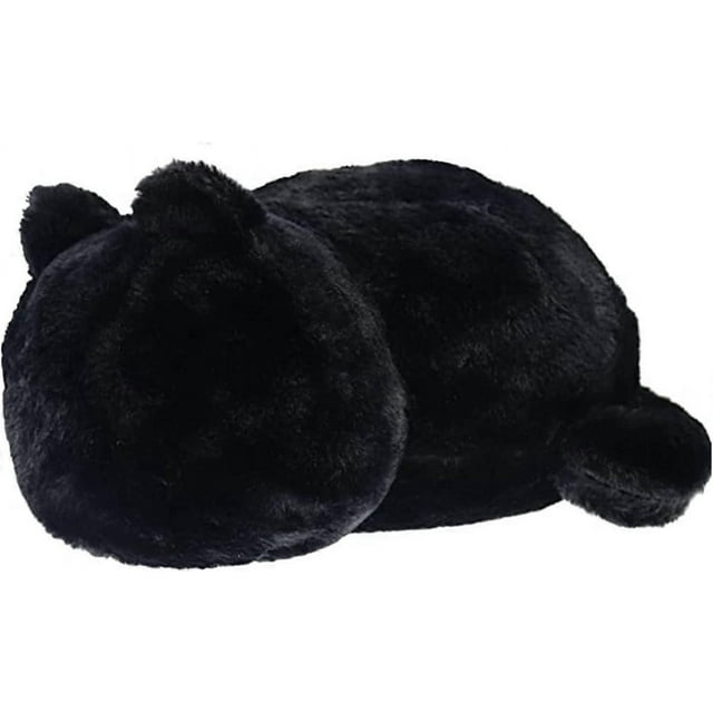 Peluche de gato negro, juguete creativo con forma de gato, almohada suave, juguetes de regalo, lindos muñecos de peluche (13 pulgadas)