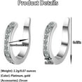 thumbnail image 7 of 2025Ear Clip,Sparkling Zirconia Huggie Ears Corrector CuffGently Improve Ears Position,Adjustable Wrap Earrings For Unisex, Everyday Wear, 7 of 7