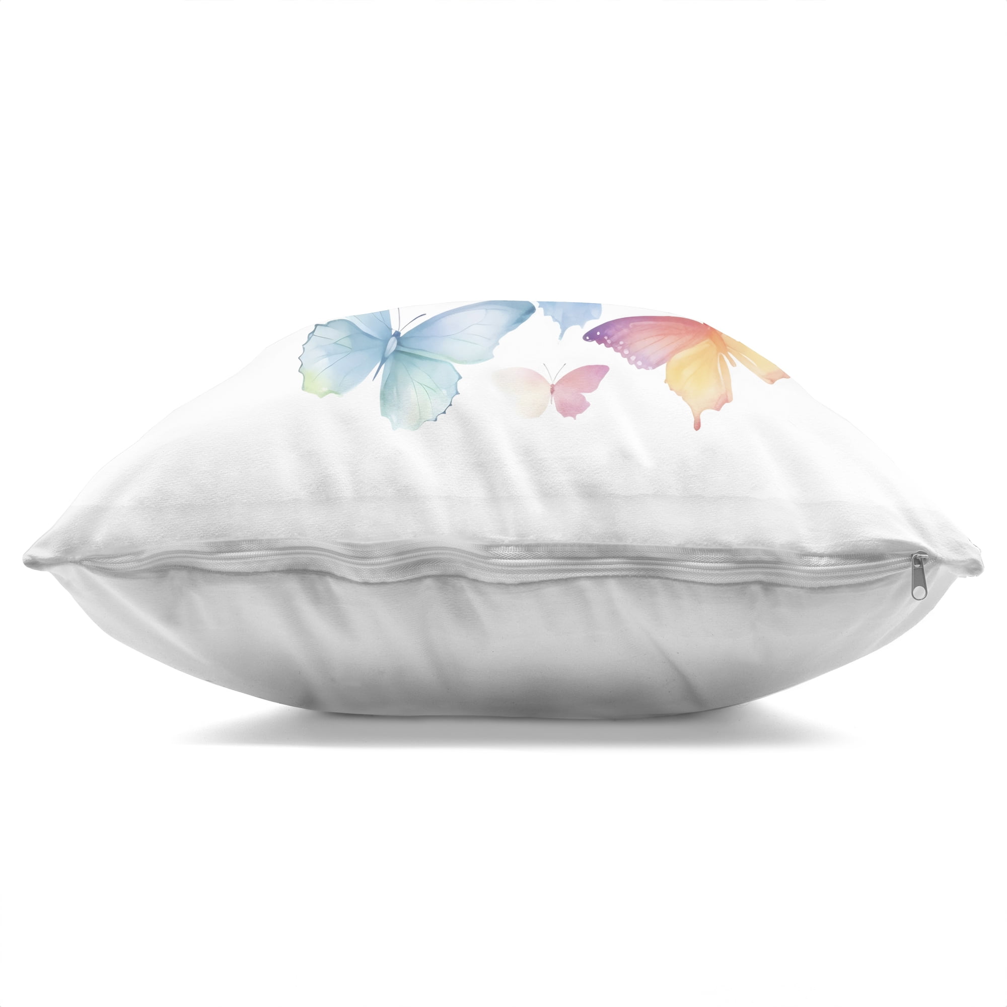 Stupell Industries Rainbow Butterflies Rabble Decorative Printed Throw Pillow, design by Creative Studio