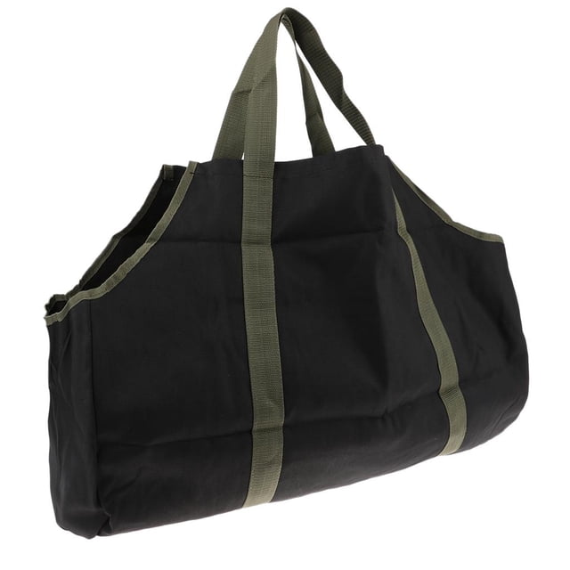 De Leña Tela Oxford Resistente Plegable Portaesques De Leña Paquete Grande Bolsa De Para Chimenea Y Estufas Cola Soporte para transporte de troncos de leña