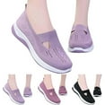thumbnail image 2 of Orthopedic Shoes for Women, Women Wide Width Breathable Walking Comfortable Slip on Sneakers, Non Slip Food Service Lightweight Sneaker, Nurse Shoes Arch Support Sneakers, 2 of 6