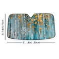 thumbnail image 6 of Awypu Modern Forest Paintings with Gold Foil Contemporary Landscape Pictures in Green and White Color Windshield Sun Shade 51.18*27.59 in, 6 of 7