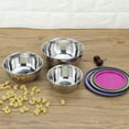 thumbnail image 2 of GOOHOCHY 3Pcs Stackable Snack Containers With Lids Stainless Steel For Students On-the-go, 2 of 4