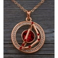 thumbnail image 2 of Leafael "Superstar Zodiac Constellation Pendant Necklace Made with Premium Crystal December January Birthstone Horoscope Jewelry, Capricorn, 14k Rose Gold Plated, 18"+2", 2 of 6