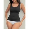thumbnail image 5 of BLTIBY Women's Shapewear Tank Top Shaping Camisole U Neck Tops Tummy Control Vest Seamless Slimming Sleeveless Shaper Black M, 5 of 6