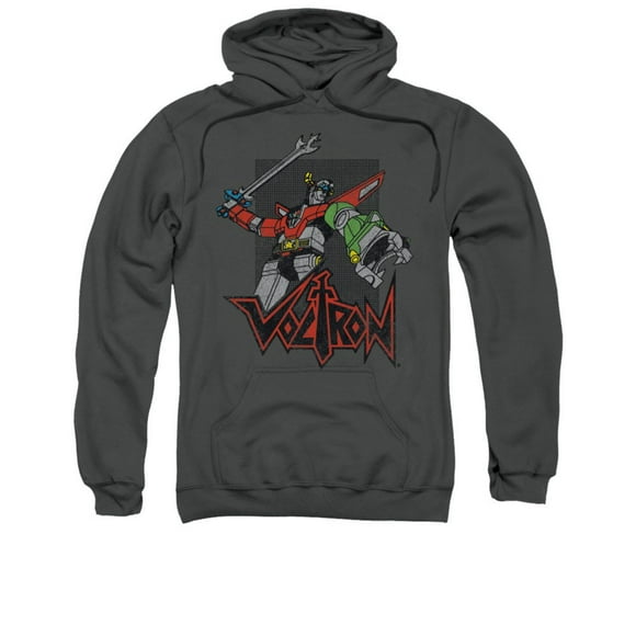 Voltron Roar Gray Pullover Hoodie-Large