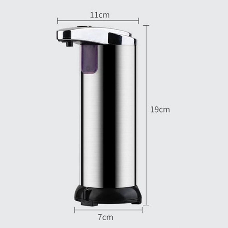 2X Automatic Soap Dispenser Touchless with Waterproof Base, 250Ml Liquid Soap Dispenser for Kitchen Bathroom Hotel