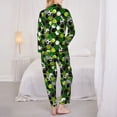 thumbnail image 3 of Bingfone Womens Pajama Sets Soccer1 Print,Long Sleeve Loungewear Pajamas Set-Large, 3 of 8