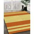 thumbnail image 3 of Ahgly Company Machine Washable Indoor Round Transitional Bright Gold Yellow Area Rugs, 8' Round, 3 of 7