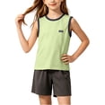 thumbnail image 6 of Freshbabe Kids Solid Athletic Mesh Tank Tops, Quick Dry Breathable Tops for Boys Girls, Sports Shirts for Summer Activities,，Size 5-17, 6 of 9