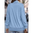 thumbnail image 3 of Sudadera SHEWIN casual de manga larga con cuello en V para mujer, 3 of 4