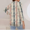 thumbnail image 6 of Women's Golf Shirt 3/4 Length Sleeve V-Neck Polo Shirts Retro Graphic Loose Casual Blouses 2025, 6 of 7