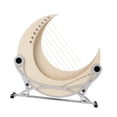 thumbnail image 3 of Bunblic Lyres Harp 8 String Lyres Harp Instrument with Stand, Portable, Artistic, for Beginners, Wood String Instrument for Music Lover, 3 of 8