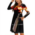 thumbnail image 1 of Anarchy Molotov Robe Cocktail Rebelle Col Carré Nouvelle Grande Taille Élégante Femme Taille Serrée Robe Molotov Cocktail Anarchy Molotov, 1 of 5