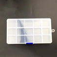 thumbnail image 2 of Caja de almacenamiento desmontable transparente 15 ranuras Baoblaze, 2 of 3