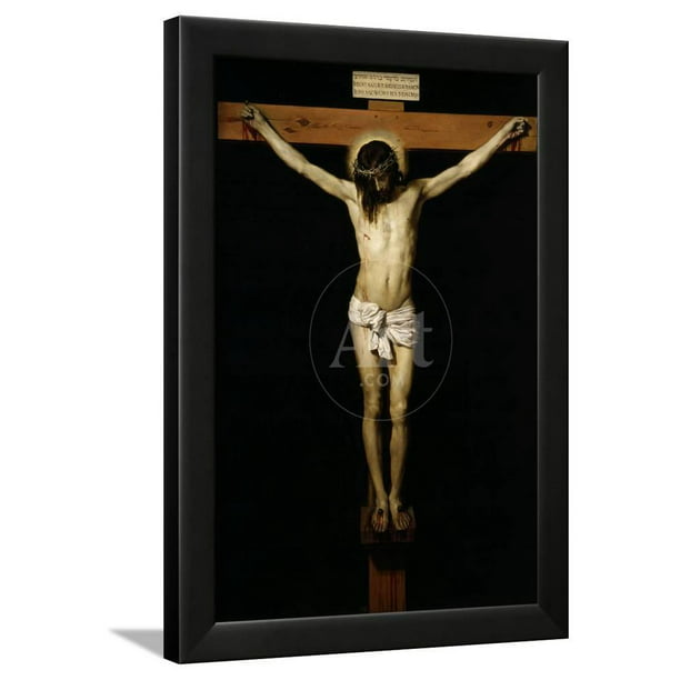 Cristo Crucificado Christ on the Cross, Religion Framed Art Print Wall Art  by Diego Velazquez Sold by  
